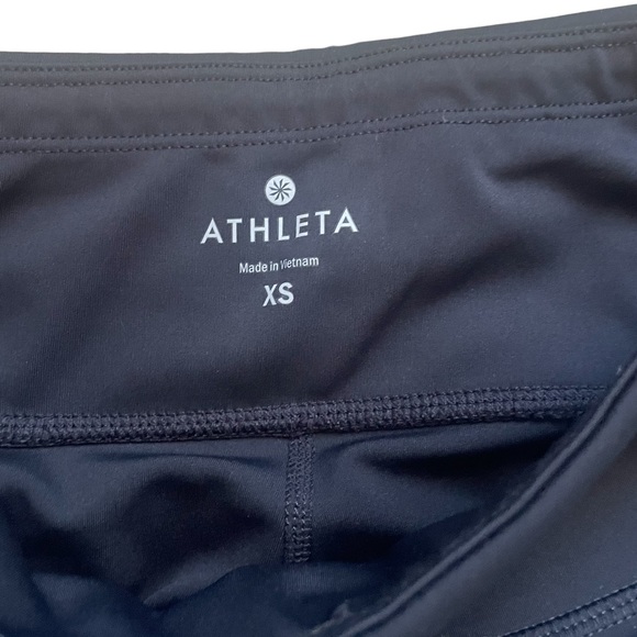 Athleta Asym Mesh Sonar Honeycomb Print Athletic Legging Extra Small XS - Picture 9 of 10